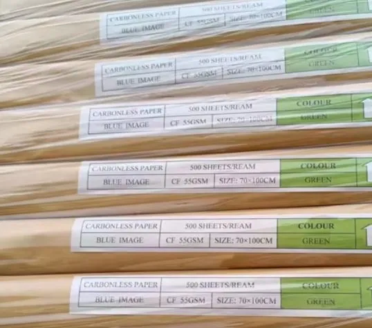 Rotoli di carta autocopiante Carta NCR