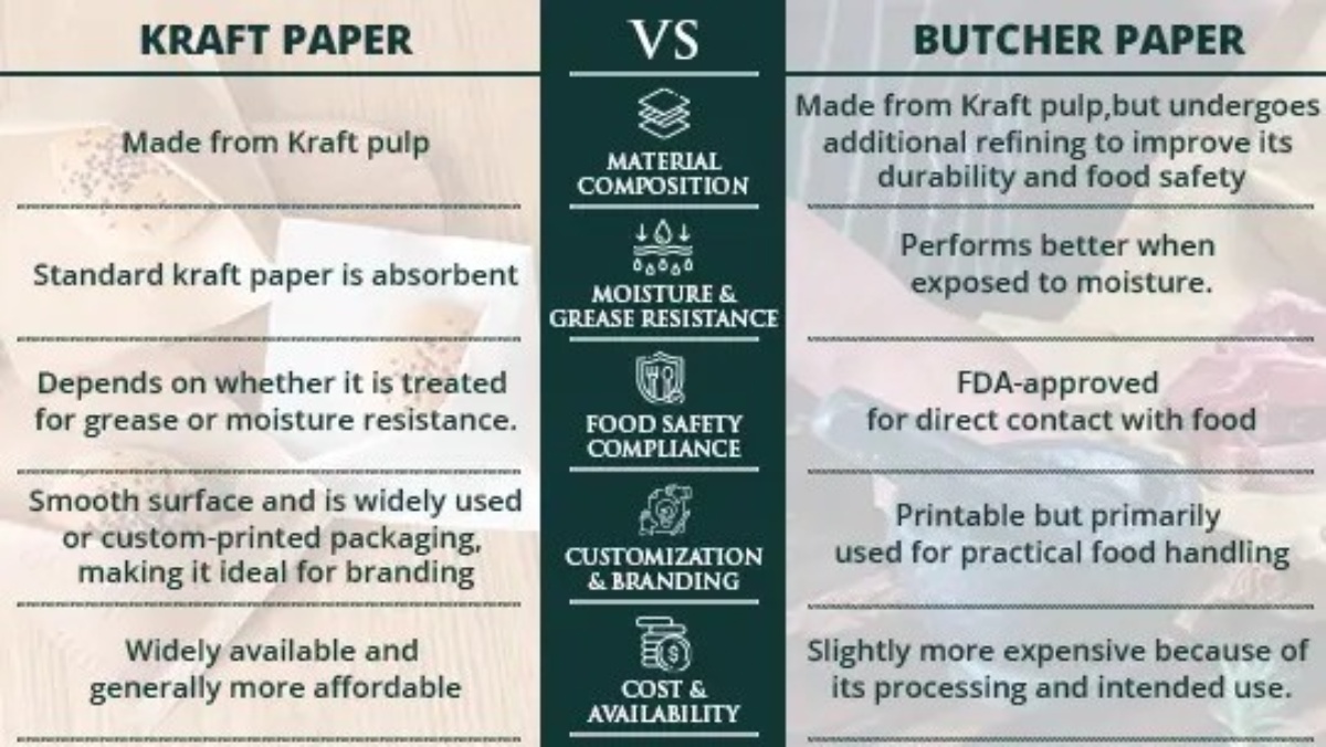 Kertas Kraft vs Kertas Daging Yang Terbaik untuk Kebutuhan Anda